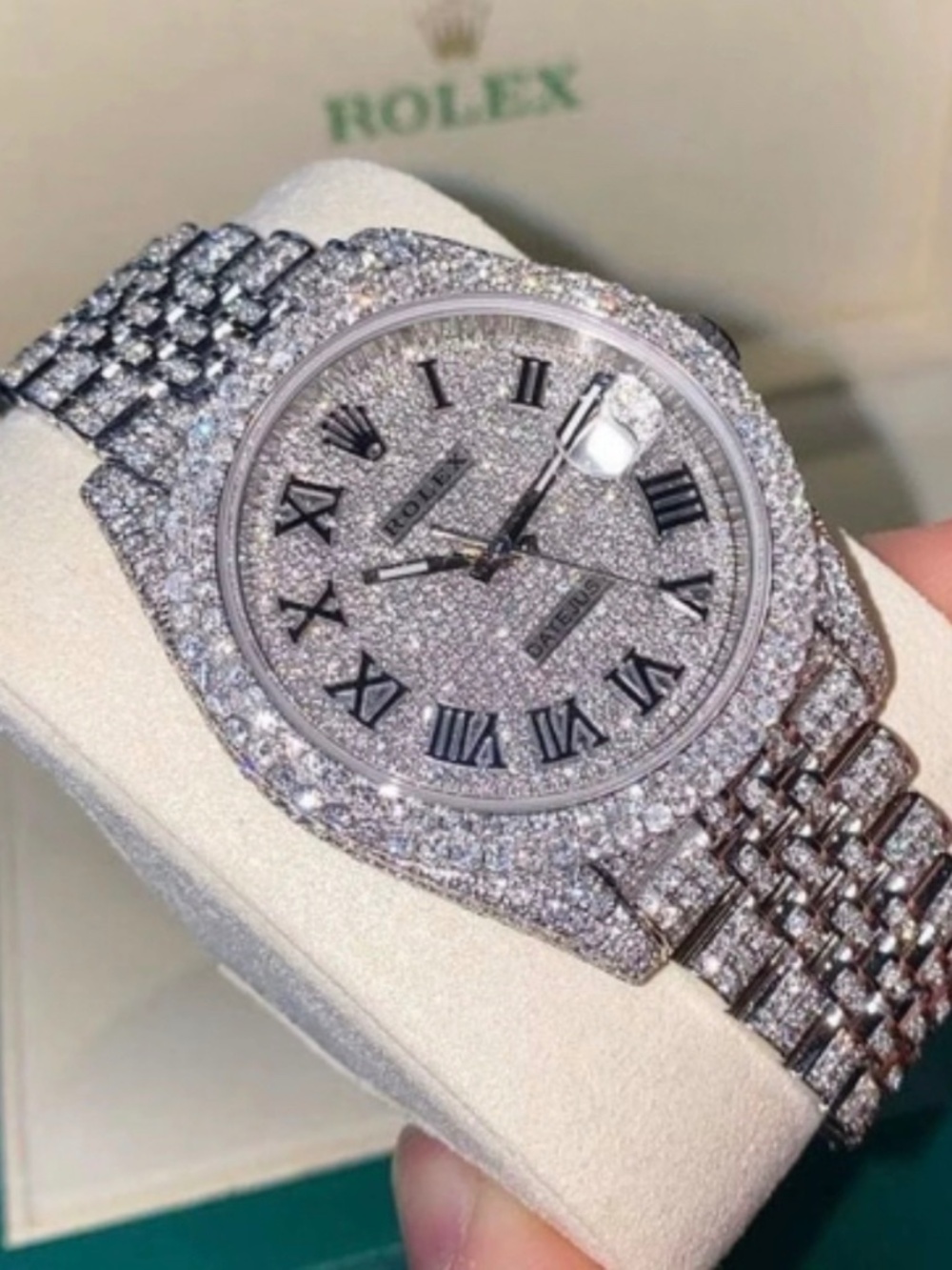 Moissanite Diamond Rolex Watch